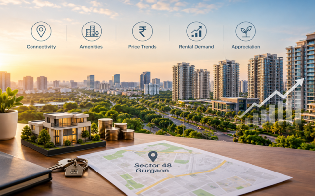 Premium Location vs Property Value: Sector 48 Gurgaon Guide